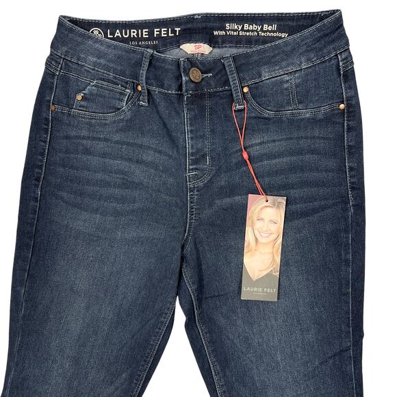 Laurie Felt Pull-On Silky Baby Bell Jeans Sz Small Petite Mid-Rise Bootcut NEW! - Picture 4 of 11